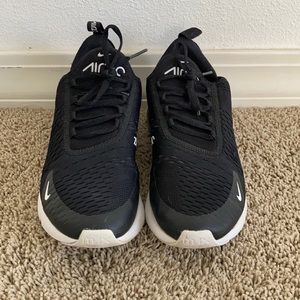 Black Nike Air Max 270 Athletic Shoes